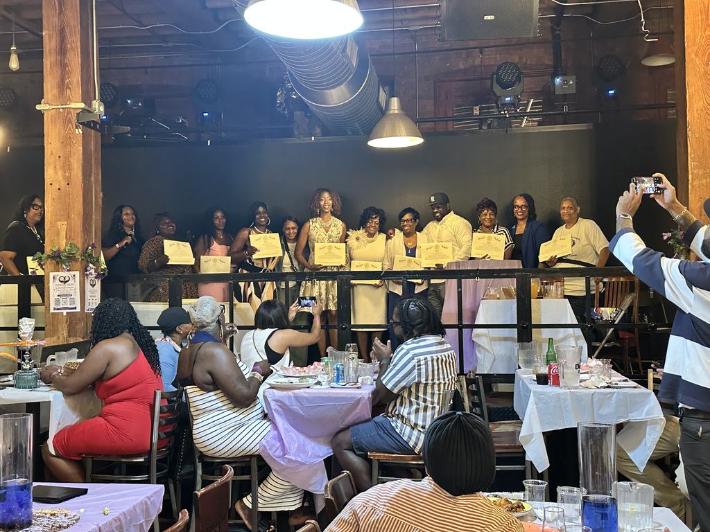 Honorees holding New Jersey Legislature citations at the fundraiser