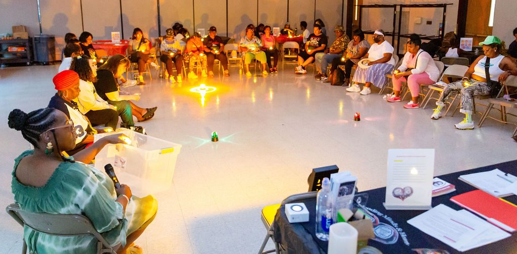 Moment from The Light Still Lives gathering — Mending Minds & Hearts community event